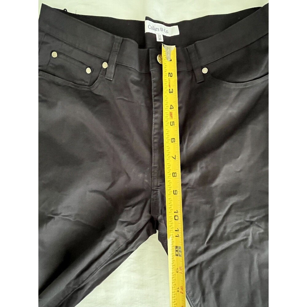 NEW Collars & Co CEO Chino Five Pocket Cotton Pants Navy Blue 32x30 Golf Work - Picture 8 of 11
